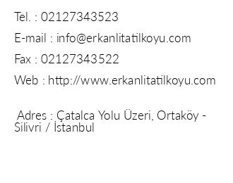 Erkanl Tatil Ky iletiim bilgileri